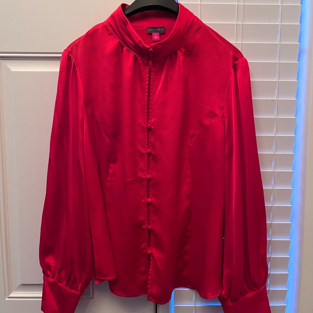 Vince camuto red blouse